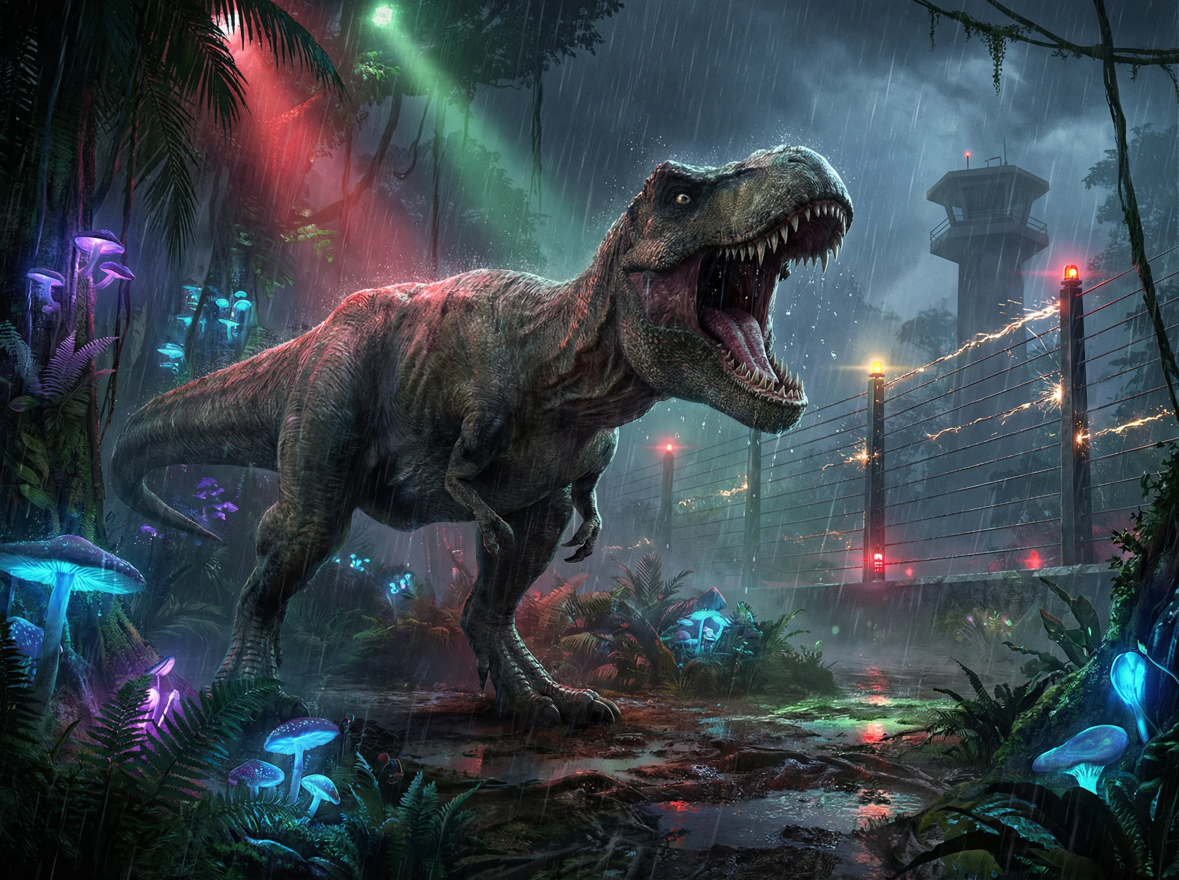 霸王龙全身像 - 爱游戏体育 围栏安全监控中的顶级掠食者